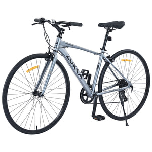 Shimano - 7 Speed Hybrid Bike Aluminum Alloy Frame C-Brake 700C Road Bike For Men Women's City Bicycle by Couch.com