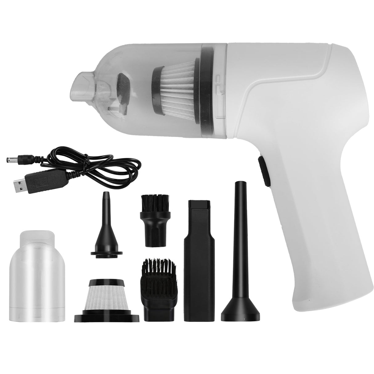 2-in-1 Cordless Vacuum Cleaner and Air Duster Rechargeable Handheld Compressed Air Duster by DirectDeals
