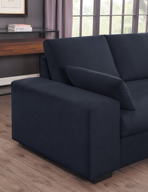 Joshua - 100" Sectional Sofa with Right Facing Chaise and Console Ottoman by Couch.com