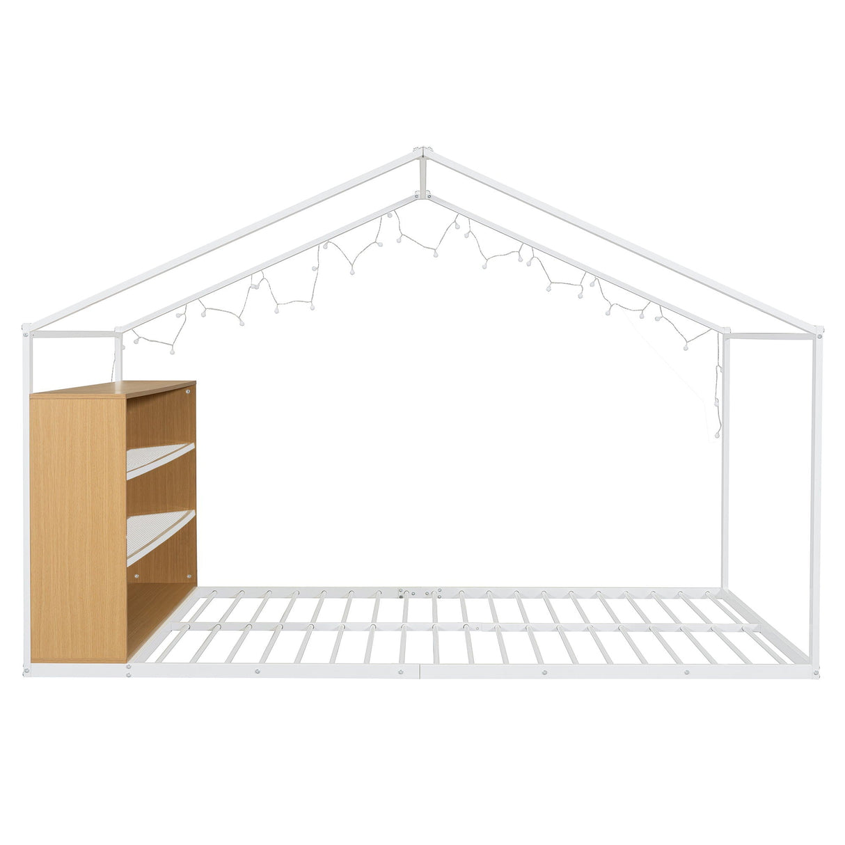 Bed House Frame With Shelves And Lights by Couch.com
