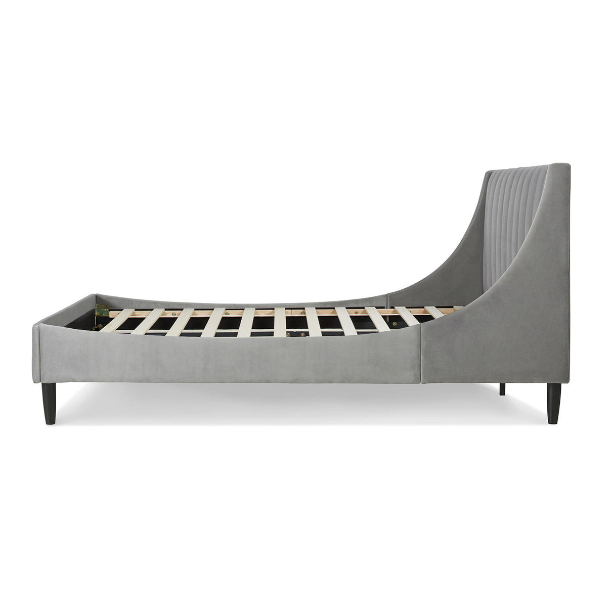 Aspen - Vertical Tufted Modern Headboard Platform Bed Set by Couch.com