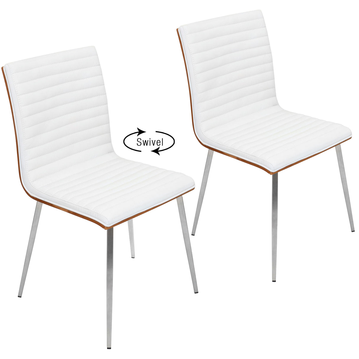 Mason - Contemporary Dining Chair (Set of 2) With Swivel by Couch.com