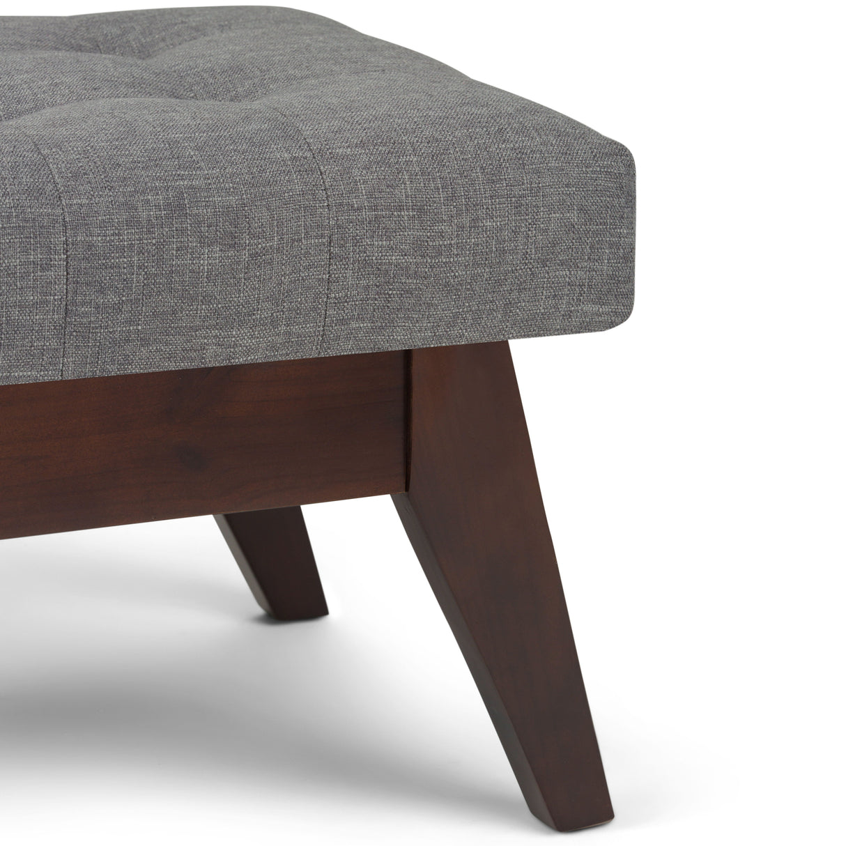 Draper - Upholstered Mid Century Tufted Ottoman Bench by Couch.com