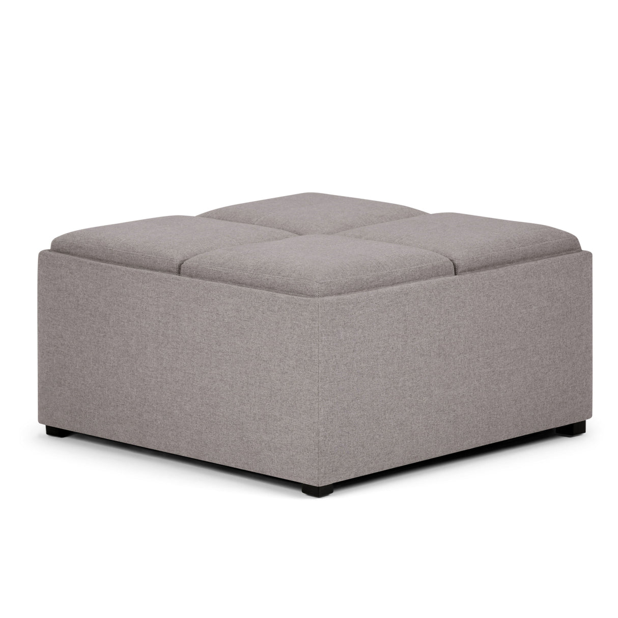 Avalon - Square Coffee Table, Storage Ottoman by Couch.com