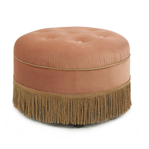 Yolanda - Round Upholstered Accent Ottoman by Couch.com