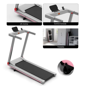 DeerRun A1 Series 6% Incline Foldable Treadmill——Upgraded Chip & NFC Support | 300Lbs-350Lbs, 7.5mph-10mph