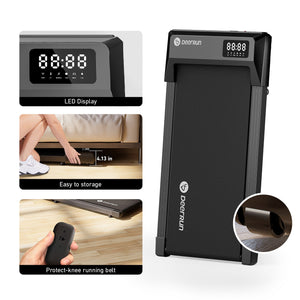DeerRun Q1 Urban Mini Under-Desk Treadmill with Remote Control