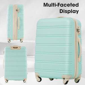3 Piece Luggage Set Hardside Spinner Suitcase with TSA Lock