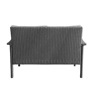 The Contoured All-Weather Wicker Loveseat by Christopher Knight Home