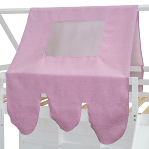 Loft Bed With House Shaped Frame And Tent by Couch.com