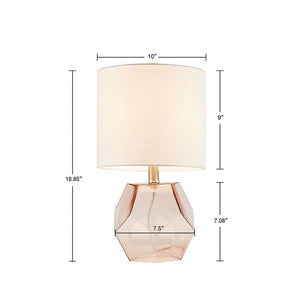 Bella Geometric Glass Table Lamp