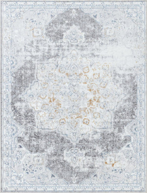 Legacy - 5'3" X 7' Area Rug Polypropylene - Multi / White by Couch.com