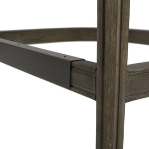 Paris 26.5' Farmhouse Counter Height Bar Stool with Backrest