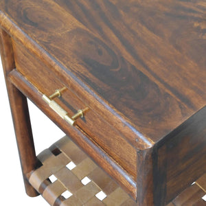 T Bar Nightstand - Dark Brown by Couch.com