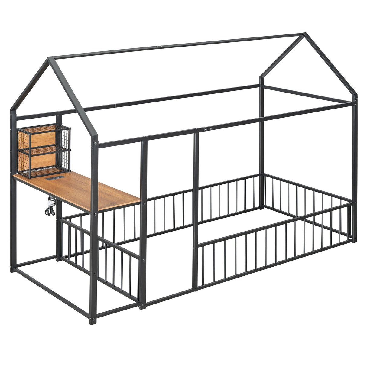 House Frame With Desk, Shelves, Power Outlets And USB Ports by Couch.com
