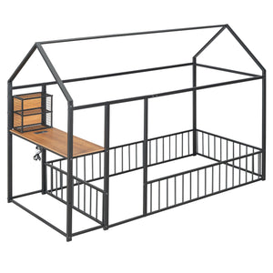 House Frame With Desk, Shelves, Power Outlets And USB Ports by Couch.com