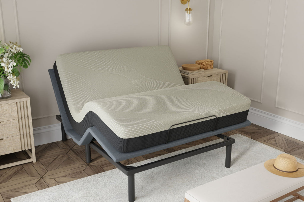 Gel Comfort - 12" Short Queen Soft Mattress - Black / Gray by Couch.com
