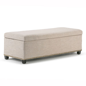 Kingsley - Upholstered Large Storage Ottoman by Couch.com