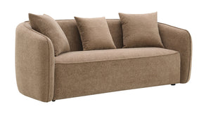 Keith - Chenille Sofa With 3 Matching Color Toss Pillows by Couch.com