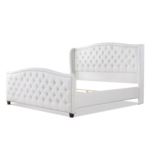 Marcella - Upholstered Shelter Headboard Bed Set by Couch.com
