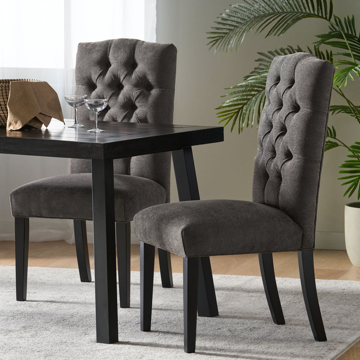 Harriet - Tufted Dining Chair With Button Tufting And Diamond Stitching by Couch.com
