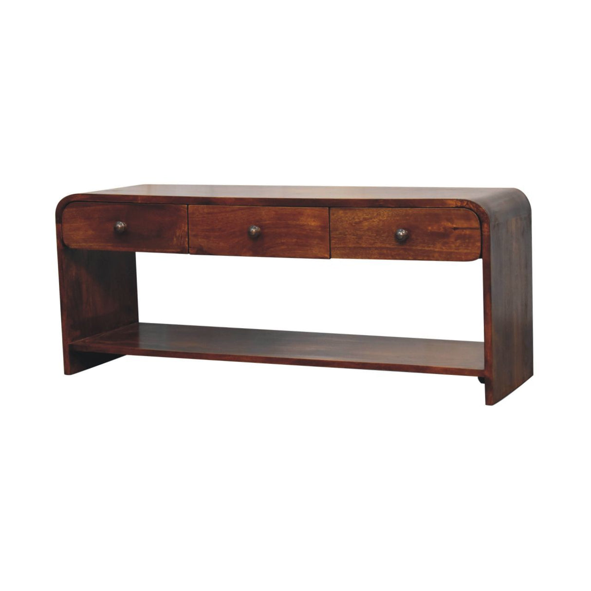Aspen - Slim Media Unit - Dark Brown by Couch.com