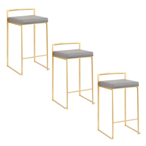 Fuji - Contemporary / Glam Design Counter Stool (Set of 2) by Couch.com