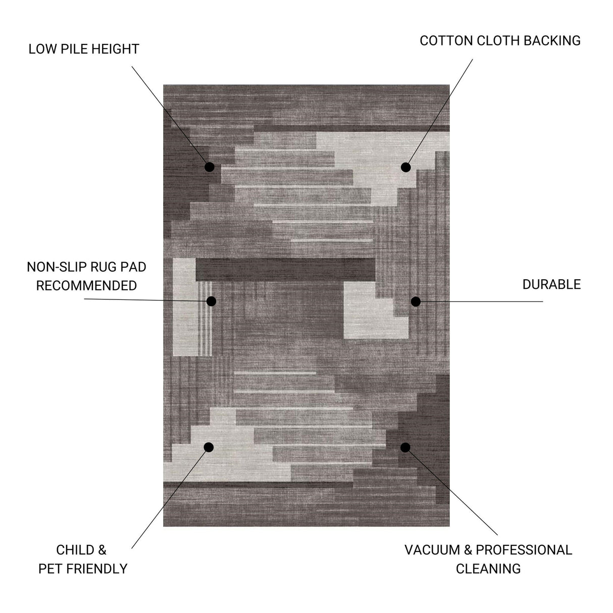 Fenix - Accent Rug - Silver by Couch.com