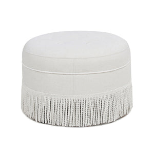 Yolanda - Round Upholstered Accent Ottoman by Couch.com