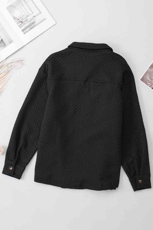 Comfortable Button-Down Collared Jacket Classic Lightweight Classic Design With Pockets