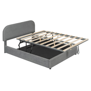 Upholstered Platform Bed With Hydraulic Storage System by Couch.com