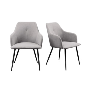Contemporary Upholstered Woven Dining Chairs by Couch.com
