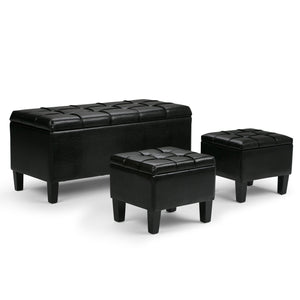 Dover - 3 Piece Storage Ottoman Contemporary Design by Couch.com