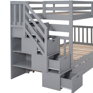 Bunk Bed With Twin Size Trundle by Couch.com
