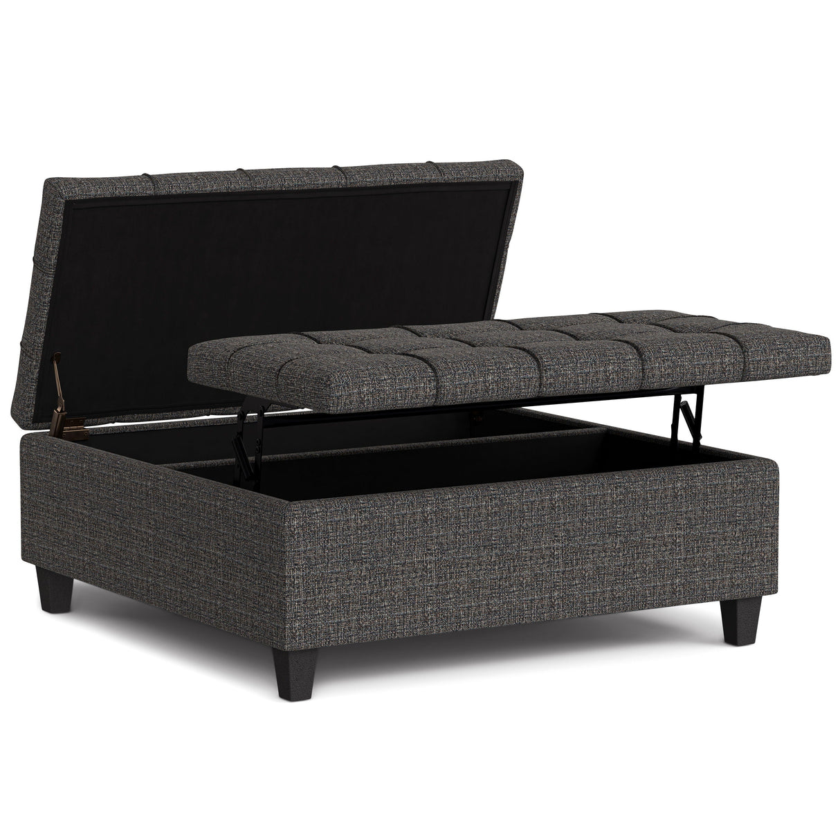 Harrison - Upholstered Coffee Table Storage Ottoman by Couch.com
