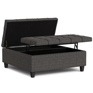 Harrison - Upholstered Coffee Table Storage Ottoman by Couch.com