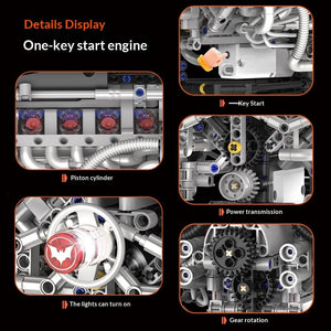 Bat Engine Model Building Block Toy