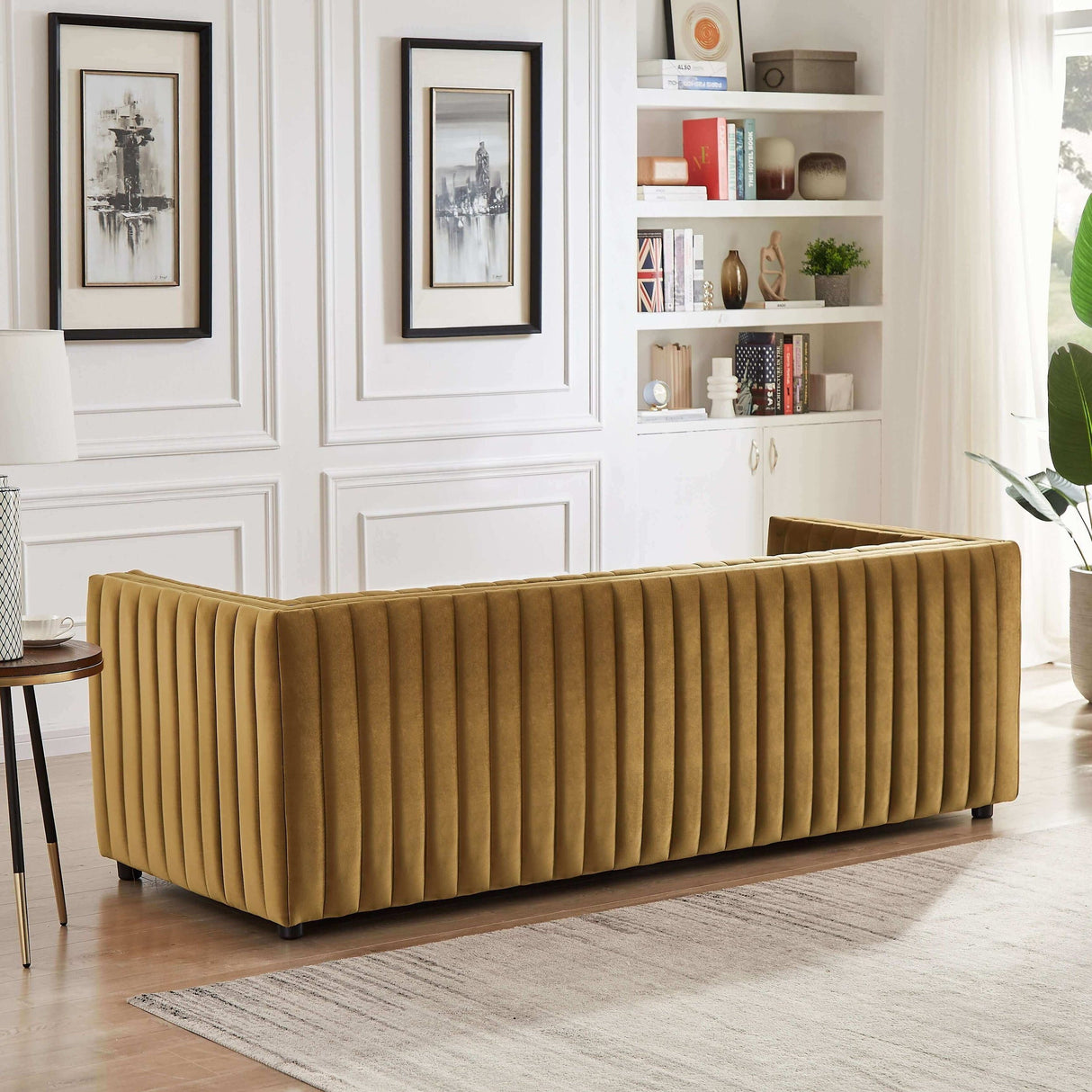 Dominic - Channel Tufted Sofa by Couch.com
