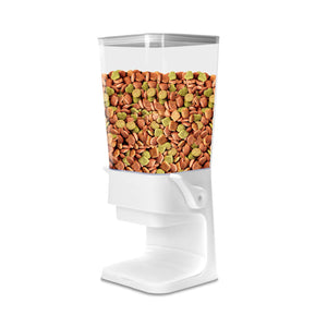 P-ZOONPE Dog Food Storage ContainerPet Food Storage ContainerCat Food Storage Container for Kitchen and StoreroomCan Hold Dog FoodCat Food Bird Food and Others(White)