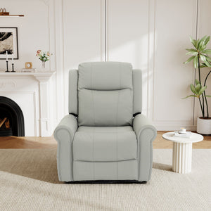 Manual Recliner Chair with 270° Swivel, Massage & Heating