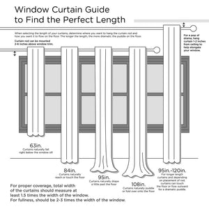 Burnout Printed Curtain Panel (Single Panel)