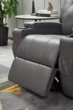 Modern Recliner Chair With Cup Holders, Remote Control by Couch.com