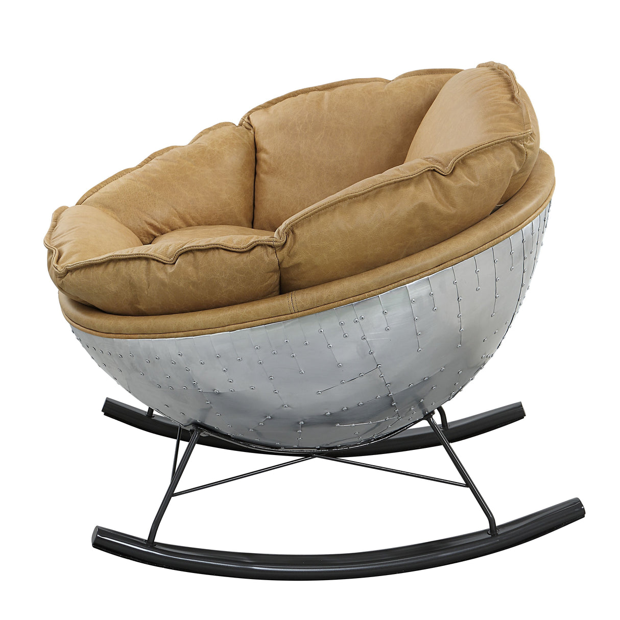 Pippin - Top Grain Leather Rocking Chair - Morocco by Couch.com