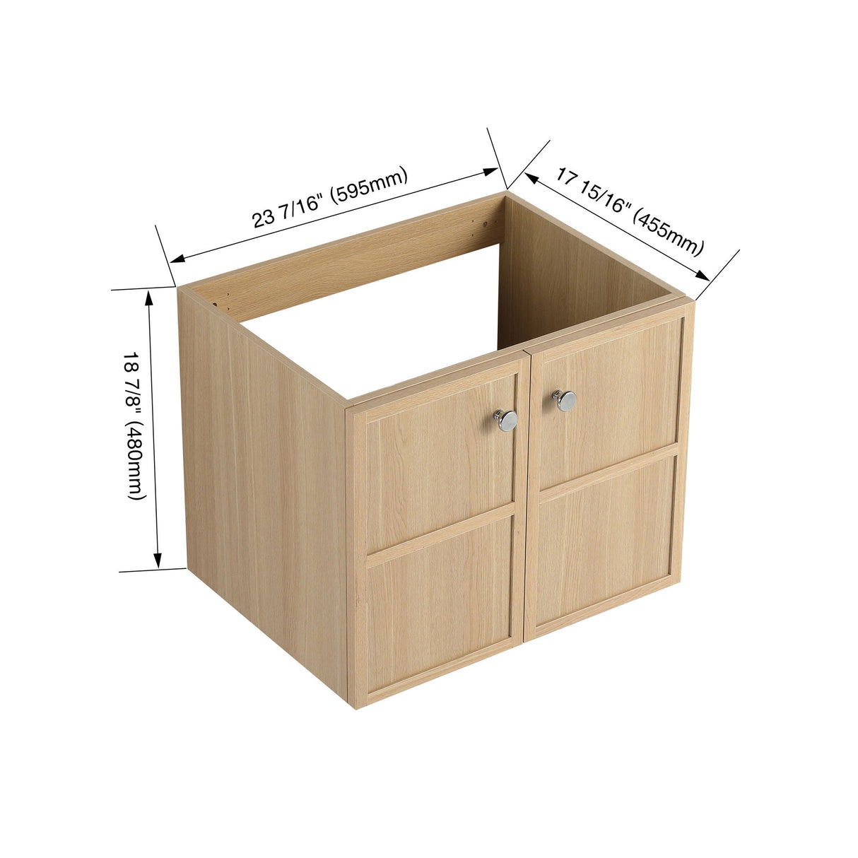 Modern Wall Mounted Bathroom Vanity With Soft Closing Doors by Couch.com