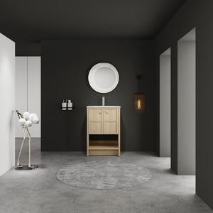 Modern Freestanding Bathroom Vanity With Ceramic Sink And Soft Closing Doors by Couch.com