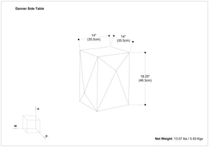 Danner Cast Aluminum Side Table