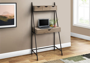 Computer Desk For Home Office, Laptop, Leaning, Storage Drawers, Contemporary & Modern by Couch.com