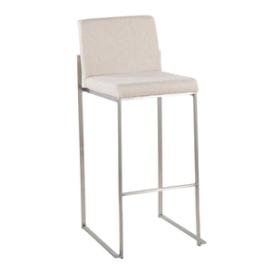 Fuji - Contemporary And Modern Elegance High Back Barstool by Couch.com