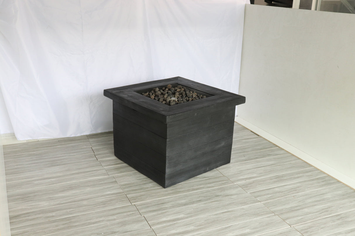 Fiber Reinforced Propane / Natural Gas, Fire Pit Table - Charcoal by Couch.com