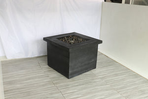 Fiber Reinforced Propane / Natural Gas, Fire Pit Table - Charcoal by Couch.com